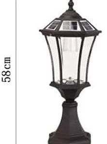 Outdoor Waterproof Solar LED Pillar Wall Lamp for Gardens and Patios 2