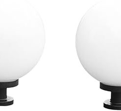 2pcs Solar LED Fence Lights for Outdoor Patio Column Lighting