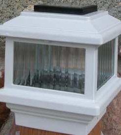Aurora Polaris Solar Deck Light 4×4 Post 1W LED White 3.5 Inches