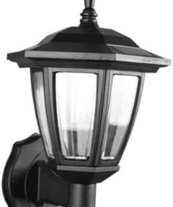 Retro Solar Outdoor Wall Light Waterproof ABS for Garden and Patio