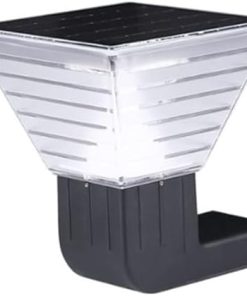 Waterproof Solar LED Wall Lamp 2 Pack Black Garden Lighting Set