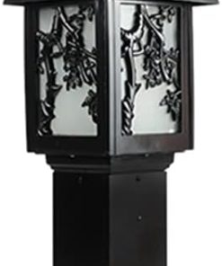 Simplicity Outdoor Post Lights Aluminum Glass for Garden and Patio