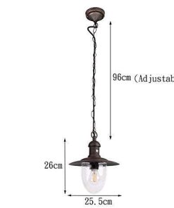 Solar Powered Aluminum Pendant Light for Outdoor Garden Lighting 2