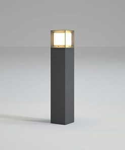 Solar LED Outdoor Pillar Lantern for Garden Patio Post Lighting