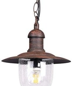 Solar Powered Aluminum Pendant Light for Outdoor Garden Lighting