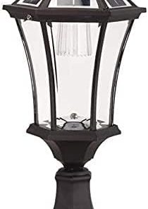 Outdoor Waterproof Solar LED Pillar Wall Lamp for Gardens and Patios