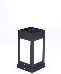 Bright Solar Powered Column Light for Garden Decor and Yard Use