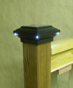 Aries Solar 3.5 Inch Black Post Cap Deck Light SPW5038 2