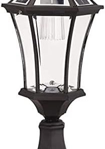 Outdoor Waterproof Solar Pillar Wall Lamp for Garden and Porch