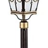 European Victoria Retro Solar LED Column Light Outdoor Metal Lamp 3