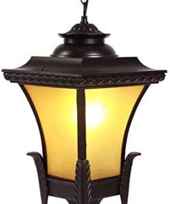 Solar Powered Waterproof Garden Pendant Light Aluminum Chandelier