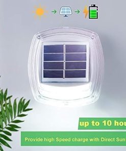 Outdoor Solar Bulkhead Lights for Decks and Patios Pack of 4 2