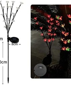 Waterproof Solar LED Cherry Blossom Outdoor Garden Path Light 2