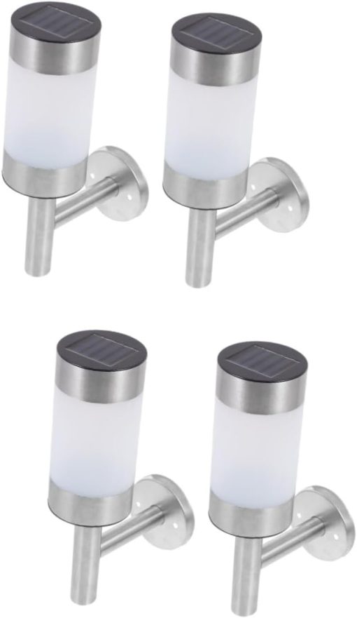 DOITOOL 4 Pack Solar Wall Light for Outdoor Decoration and Safety