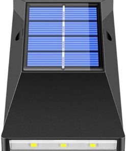 Solar LED Wall Sconce Outdoor Waterproof Light for Garden and Patio