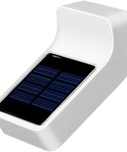Solar Powered Wall Lamp Outdoor Waterproof Garden Fence Light