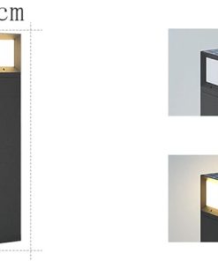 Solar LED Outdoor Pillar Lantern for Garden Patio Post Lighting 2