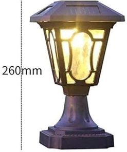 Outdoor Solar Post Lights Waterproof Column Lamp for Garden Landscape 2