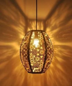 Waterproof Metal Moroccan Solar Lantern for Outdoor Garden Decor