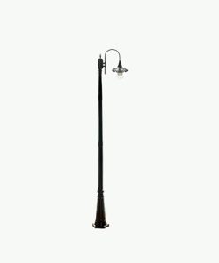 Black High Pole Outdoor Lamp Post Light E27 Waterproof Aluminum Lamp