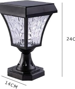 Vintage Solar LED Outdoor Wall Sconces Waterproof Aluminum Lamp 2
