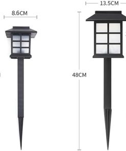 KOHARA 2PCS LED Solar Outdoor Garden Lights for Courtyard and Lawn 2