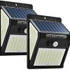Solar Powered Outdoor Garden Flood Lights Remote Dusk to Dawn Options 4