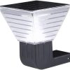 Black Square Solar Wall Lighting Waterproof LED Outdoor Wall Lamp 4