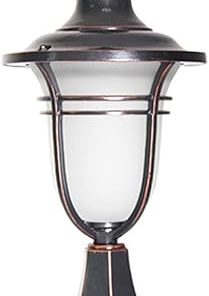 Vintage Black Outdoor Path Light Post Lamp for Landscape Decor 38CM