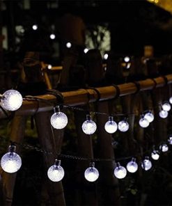 Outdoor 60 LED Waterproof Crystal Globe Lights for Garden Decor 2