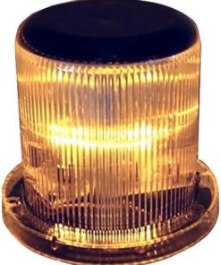 Weatherproof Solar Dock Light with Amber LEDs – Flashing or Steady 360°