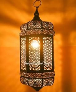Outdoor Solar Lanterns for Garden Patio Waterproof Metal Decor