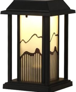 Chinese Style Outdoor Post Light IP65 Waterproof Garden Lantern