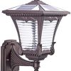 Outdoor Solar Wall Lights LED Sconces Waterproof Garden Fixtures 3