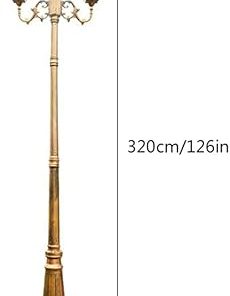 European Retro Outdoor Lamp Post Light Waterproof High Pole 2