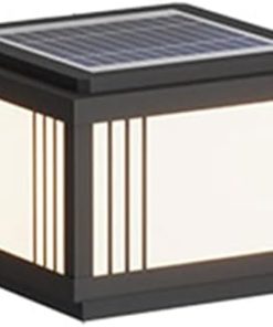 Stylish Black Solar Street Light with 3 Modes for Your Garden