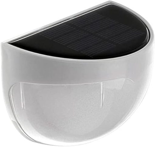 White Solar LED Sconce Waterproof Outdoor Garden Fence Light