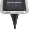 MOBYAT 4 Pack Solar Square Ground Lights for Outdoor Garden Use