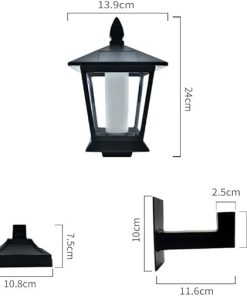 Outdoor Waterproof Solar Wall Lamp for Balcony Yard Garden Lighting 2