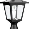 European Solar Aluminum Post Lamp Waterproof Garden Lighting 3