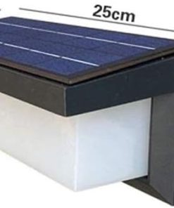 Industrial Metal Solar Wall Light Sconce for Outdoor Waterproof Use 2