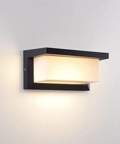 Outdoor Waterproof Solar Wall Lamp with Sensor for Garden Lighting