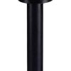 Solar LED Black Outdoor Lamp Post Light Waterproof Spherical Lantern