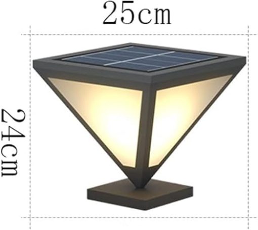 Outdoor Solar LED Wall Lamp for Fence Deck Column Cap Lighting - Image 2