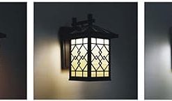 Outdoor Solar Wall Lamp LED Waterproof Square Lantern for Aisle 2