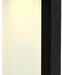 Solar Outdoor Wall Lamp Warm Light Square Lantern for Garden Villa
