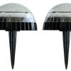 4 Pack Solar Ground Lights Waterproof Multicolor Outdoor Pathway Lamps