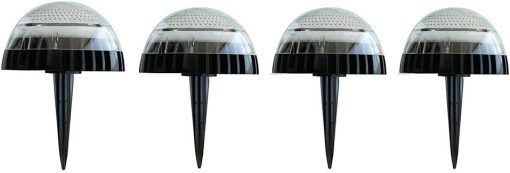 4 Pack Solar Ground Lights Waterproof Multicolor Outdoor Pathway Lamps