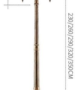 Solar Outdoor Lamp Post Light Waterproof Victorian Landscape Lighting 2