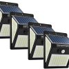 144 LED Outdoor Solar Wall Lamp 3 Modes PIR Motion Sensor Light 4